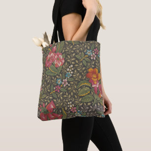 Die antike französische Toile de Jouy-Zweigstelle  Tasche