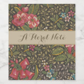 Die antike französische Toile de Jouy-Zweigstelle Weinetikett (Einzelnes Label)