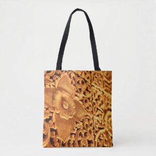 Die antike Goldblume nah Tasche