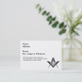 Die Antike S&C Visitenkarte (Stehend Vorderseite)