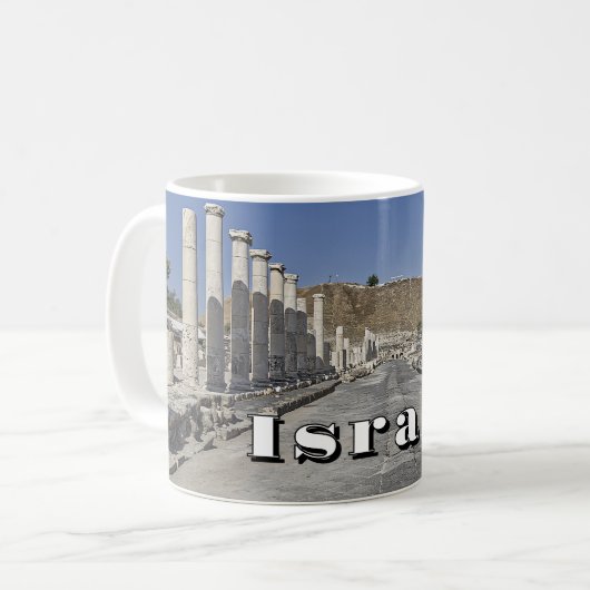 Die antike Stadt Beit Shéan Kaffeetasse (Vorderseite Links)
