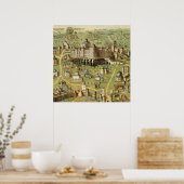 Die antike Stadt Jerusalem mit Solomons Tempel Poster (Küche)