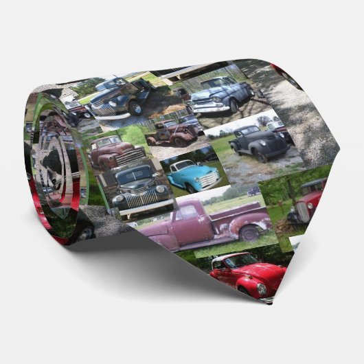 Die antiken Autos des Vaters Krawatte (Gerollt)