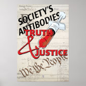 DIE ANTIKÖRPER DER GESELLSCHAFT WAHRHEIT, GERECHTI POSTER (Vorne)