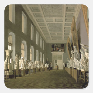 Die Antiquitätengalerie der Akademie der Schönen Quadratischer Aufkleber