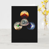 Die Antwort auf alles ist 42! Karte (Gelbe Blume)