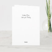 Die Antwort auf die uralte Frage, vorübergehend. Karte (Rückseite)