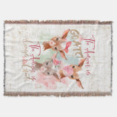 Die Antwort auf Wasserfarben ist MEHR GOATS Decke (Vorderseite)