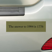 Die Antwort bis 1984 ist 1776 Autoaufkleber (Auf Auto)