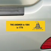 Die Antwort bis 1984 ist 1776 Autoaufkleber (Auf Auto)