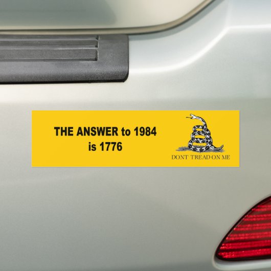 Die Antwort bis 1984 ist 1776 Autoaufkleber (Auf Auto)