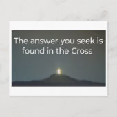 Die Antwort, die Sie suchen Postkarte (Vorderseite)