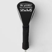 Die Antwort ist Golf Golf Headcover (Vorderseite)