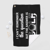 Die Antwort ist Golf Golfhandtuch (Insitu)