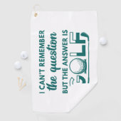 Die Antwort ist Golf Golfhandtuch (Insitu)