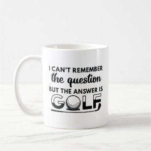 Die Antwort ist Golf Kaffeetasse