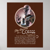 Die Antwort lautet: Kaffeeposter (16x20") Poster (Vorne)