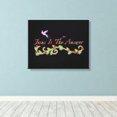 DIE ANTWORT-LEINWAND LEINWANDDRUCK (Insitu (Holzboden))