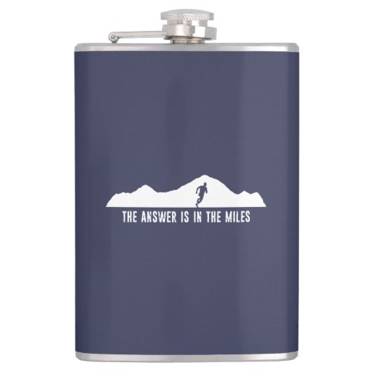 Die Antwort liegt in den Meilen Flachmann (Vorderseite)