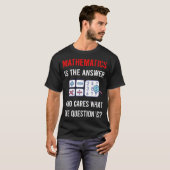 Die Antwort Mathematik Math Maths T-Shirt (Vorne ganz)