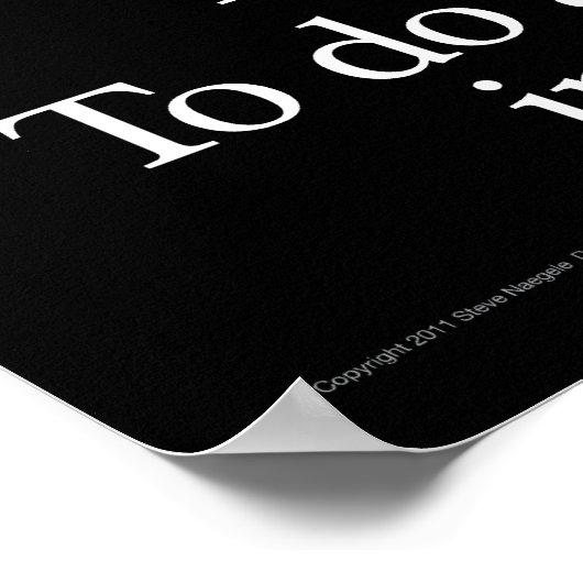 Die Antwort Poster (Ecke)