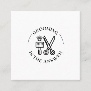 Die Antwort Quadratische Visitenkarte