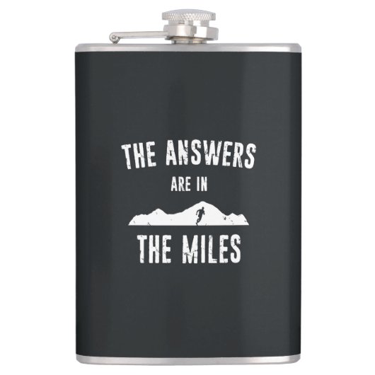 Die Antworten liegen in den Meilen Flachmann (Vorderseite)