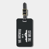 Die Antworten liegen in den Meilen Gepäckanhänger (Vorderseite vertikal)