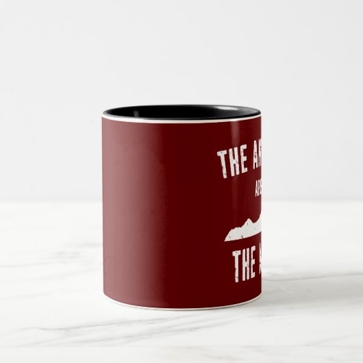 Die Antworten liegen in den Meilen Zweifarbige Tasse (Mittel)