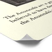 Die Anunnaki Poster (Ecke)