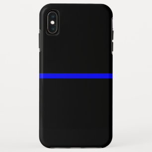 Die Anweisung symbolische Thin Blue Line iPhone XS Max Hülle