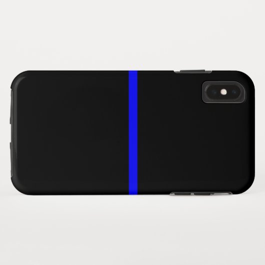 Die Anweisung symbolische Thin Blue Line Case-Mate iPhone Hülle (Rückseite (Horizontal))