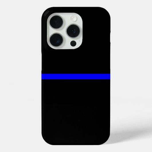 Die Anweisung symbolische Thin Blue Line Case-Mate iPhone Hülle (Rückseite)