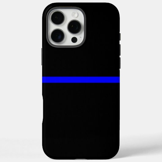 Die Anweisung symbolische Thin Blue Line Case-Mate iPhone Hülle (Rückseite)
