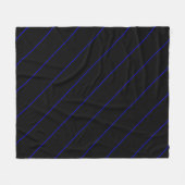 Die Anweisung symbolische Thin Blue Line Fleecedecke (Vorderseite (Horizontal))