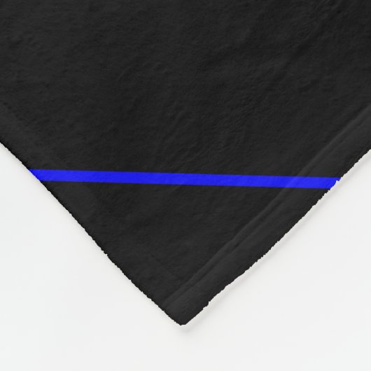 Die Anweisung symbolische Thin Blue Line Fleecedecke (Ecke)