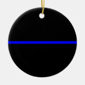 Die Anweisung symbolische Thin Blue Line Keramik Ornament (Vorne)