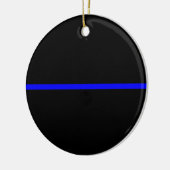 Die Anweisung symbolische Thin Blue Line Keramik Ornament (Links)