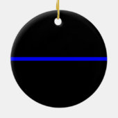 Die Anweisung symbolische Thin Blue Line Keramik Ornament (Hinten)