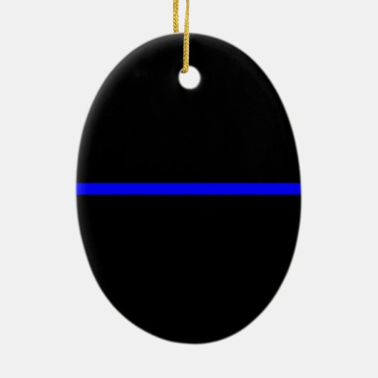 Die Anweisung symbolische Thin Blue Line Keramik Ornament (Hinten)