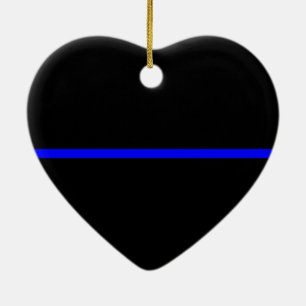 Die Anweisung symbolische Thin Blue Line Keramikornament