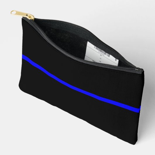 Die Anweisung symbolische Thin Blue Line Zubehörtasche (Offen)