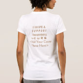 Die Anwendung des "White Awareness Ribbon Angel" f T-Shirt (Rückseite)