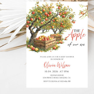 Die Apfel Unseres Auges Baby Shower Party Einladung