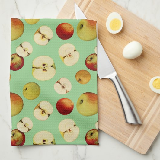 Die Äpfel von New York Geschirrtuch (Viertel Falte)