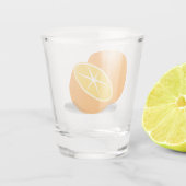 Die Apfelsine Schnapsglas (Rückseite)