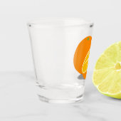 Die Apfelsine Schnapsglas (Links)