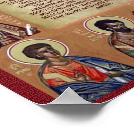 Die Apostel-Credo Poster (Ecke)