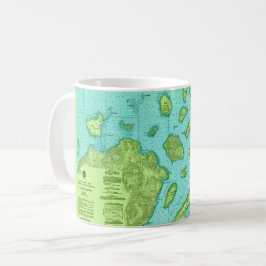 Die Apostle-Islands-Karten-Tasse Kaffeetasse