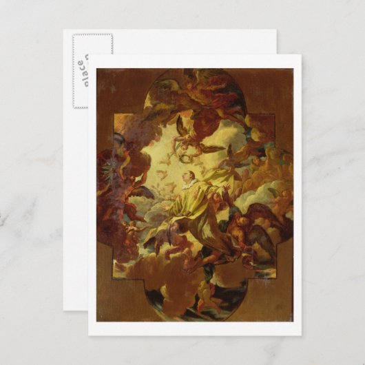 Die Apotheose des Hl. Stephans Postkarte (Vorne/Hinten)